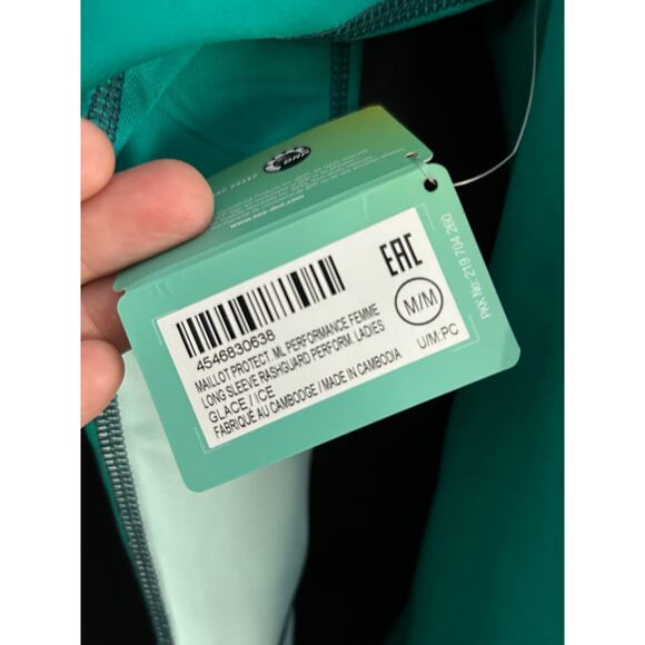 Sea-Doo Rashguard Women's  Zip Up UV 50+, Quick-Dry Top, Glacier / Ice Sz Medium - Picture 5 of 8